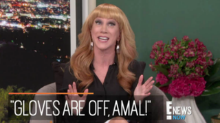 Eyeroll: Amal's Globes Look Reminded Kathy Griffin of a 'Porn Scene'